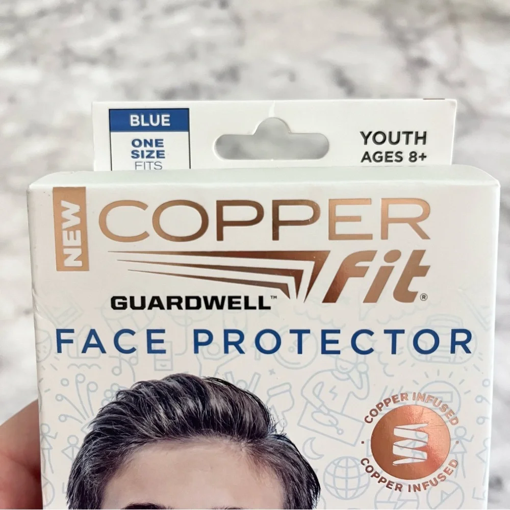 Winter New Youth Face Protector and Neck Gaiter Copper Fit Blue